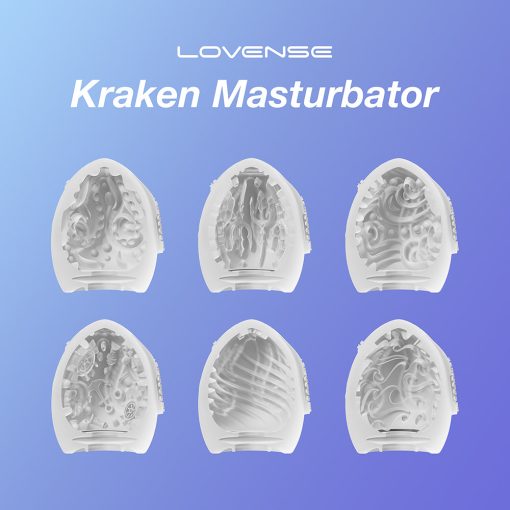 Lovense Kraken 6-Pack Masturbator Eggs – Textured Disposable Strokers - Image 2