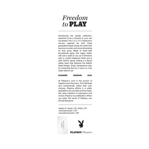 Playboy Jewels Wand Borosilicate Glass Iridescent - Image 7