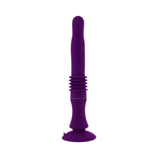 Playboy Hoppy Ending Rechargeable Silicone Thrusting Rabbit Vibrator Acai - Image 2