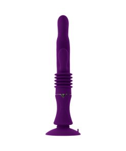 Playboy Hoppy Ending Rechargeable Silicone Thrusting Rabbit Vibrator Acai