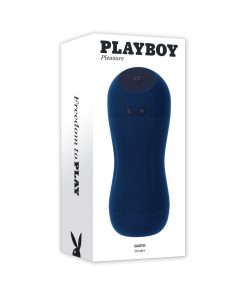 Playboy Gusto Rechargeable Sucking Vibrating Stroker Navy
