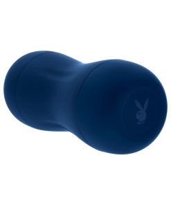 Playboy Gusto Rechargeable Sucking Vibrating Stroker Navy