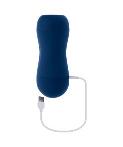 Playboy Gusto Rechargeable Sucking Vibrating Stroker Navy