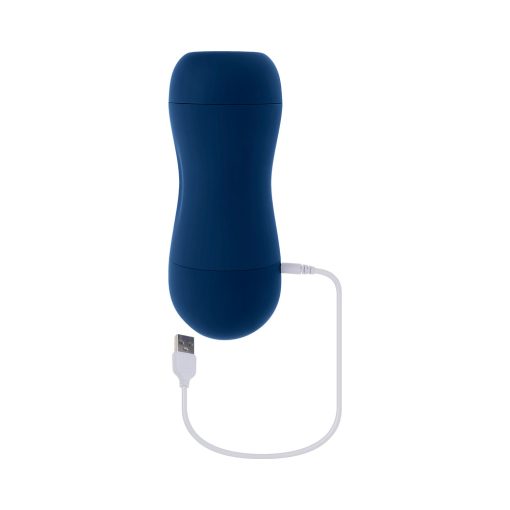 Playboy Gusto Rechargeable Sucking Vibrating Stroker Navy - Image 8