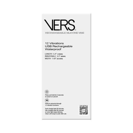Vers Rechargeable Silicone G-Spot Vibe - Image 5