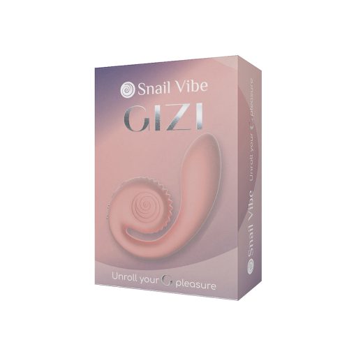 Snail Vibe Gizi Dual Stimulator – G-Spot & Clitoral Vibrator (Peachy Pink)