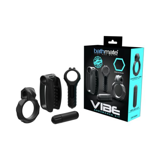 Bathmate Vibe Endurance Kit – Vibrating Cock Ring, Sleeve & Edging Tool