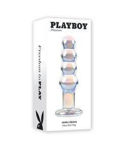 Playboy Jewels Beads Glass Dildo