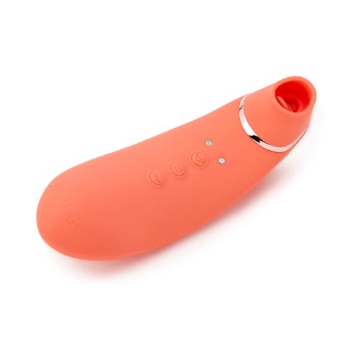 Nu Sensuelle Trinitii 3-In-1 Suction Tongue Vibe Coral - Image 3