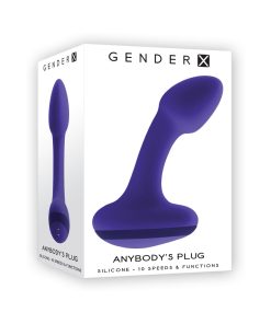Gender X Anybody'S Plug Rechargeable Plug Silicone Purple