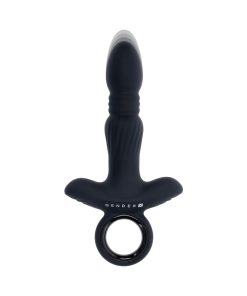 Gender X Slayer Rechargeable Ring Thruster Vibe Silicone Black
