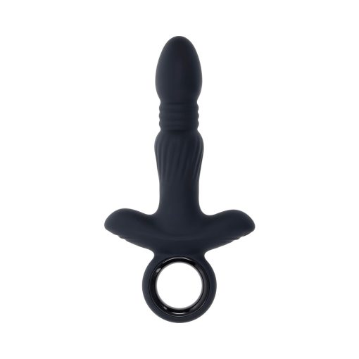 Gender X Slayer Rechargeable Ring Thruster Vibe Silicone Black - Image 6
