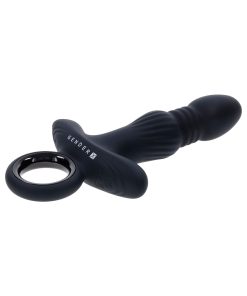 Gender X Slayer Rechargeable Ring Thruster Vibe Silicone Black