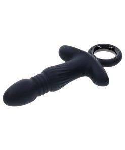 Gender X Slayer Rechargeable Ring Thruster Vibe Silicone Black