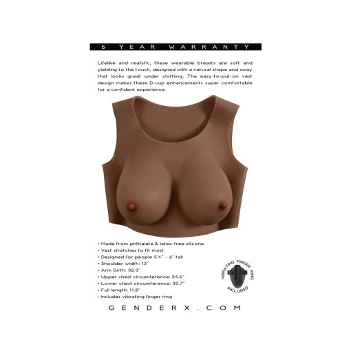 Gender X Undergarments Plate D-Cup Silicone Dark - Image 9
