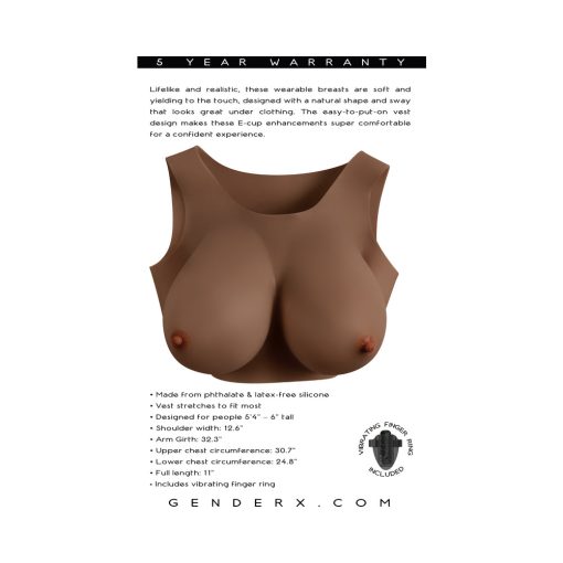 Gender X Undergarments Plate E-Cup Silicone Dark - Image 9