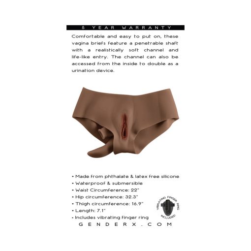 Gender X Vagina Panty Silicone Dark - Image 12