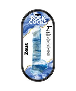 Rock Cocks Zeus Marble Silicone Dildo 7 In.