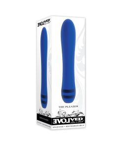 Evolved The Pleaser Rechargeable Vibrator Silicone Blue