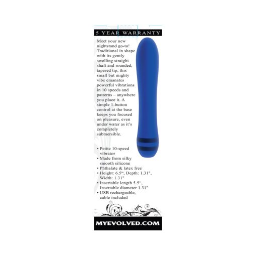Evolved The Pleaser Rechargeable Vibrator Silicone Blue - Image 7