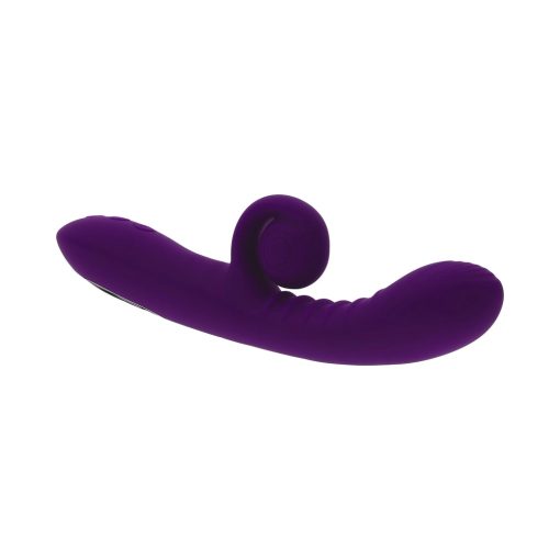 Playboy Curlicue Spiral Rabbit Vibrator – Dual Motor, Waterproof, Acai - Image 7