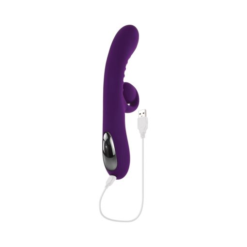 Playboy Curlicue Spiral Rabbit Vibrator – Dual Motor, Waterproof, Acai - Image 8