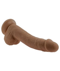 Selopa Natural Feel Flexskin Bendable Dildo With Moving Material 7 In. Dark