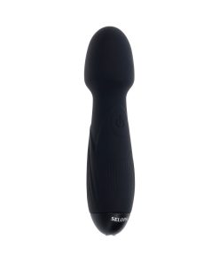 Selopa Power Trip Rechargeable Vibrating Wand Silicone Black