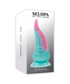 Selopa Stuck On You Rechargeable Vibrating Dildo Silicone Multicolor