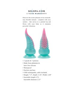 Selopa Stuck On You Rechargeable Vibrating Dildo Silicone Multicolor