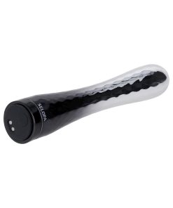 Selopa Silverado Rechargeable Vibrator Abs Plastic & Silicone Silver/Black