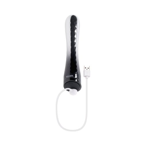 Selopa Silverado Rechargeable Vibrator Abs Plastic & Silicone Silver/Black - Image 9