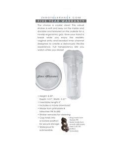 Zero Tolerance The Clear Choice Stroker Tpe Clear