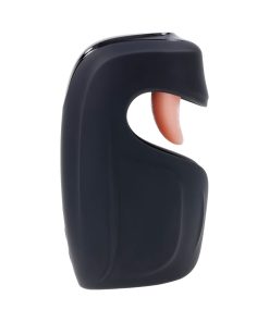 Zero Tolerance Lick The Tip Rechargeable Vibrating Thumping Stroker Silicone Black
