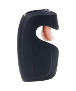 Zero Tolerance Lick The Tip Rechargeable Vibrating Thumping Stroker Silicone Black
