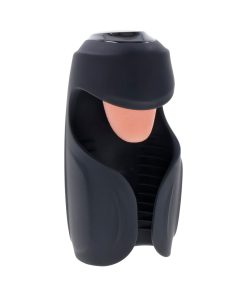 Zero Tolerance Lick The Tip Rechargeable Vibrating Thumping Stroker Silicone Black