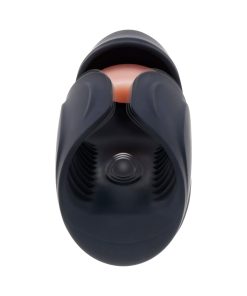 Zero Tolerance Lick The Tip Rechargeable Vibrating Thumping Stroker Silicone Black