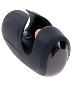 Zero Tolerance Lick The Tip Rechargeable Vibrating Thumping Stroker Silicone Black