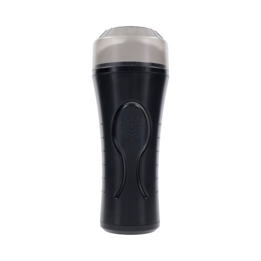 Zero Tolerance Hold Tight Rechargeable Vibrating Squeezeable Cannister Stroker Tpe Black/Clear - Image 2