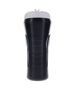Zero Tolerance Hold Tight Rechargeable Vibrating Squeezeable Cannister Stroker Tpe Black/Clear