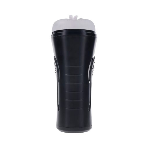 Zero Tolerance Hold Tight Rechargeable Vibrating Squeezeable Cannister Stroker Tpe Black/Clear - Image 6