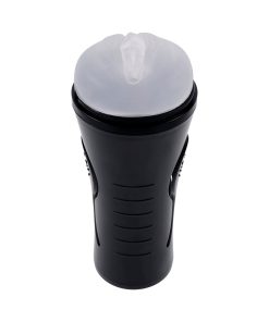 Zero Tolerance Hold Tight Rechargeable Vibrating Squeezeable Cannister Stroker Tpe Black/Clear