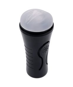 Zero Tolerance Hold Tight Rechargeable Vibrating Squeezeable Cannister Stroker Tpe Black/Clear