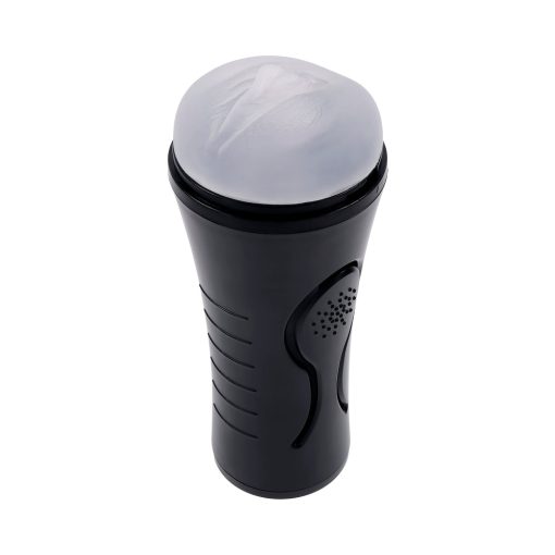 Zero Tolerance Hold Tight Rechargeable Vibrating Squeezeable Cannister Stroker Tpe Black/Clear - Image 8