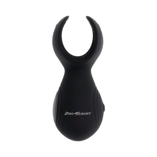 Zero Tolerance Handy Helper Rechargeable Vibrating Stroker Silicone Black - Image 2