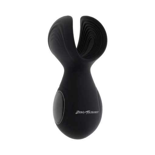 Zero Tolerance Handy Helper Rechargeable Vibrating Stroker Silicone Black - Image 3