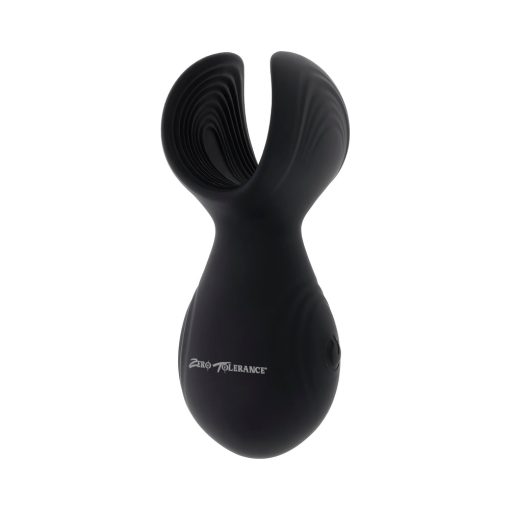 Zero Tolerance Handy Helper Rechargeable Vibrating Stroker Silicone Black - Image 6