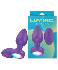 Luv Inc Pr17: Vibrating Plug With Remote Purple