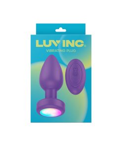 Luv Inc Pr17: Vibrating Plug With Remote Purple