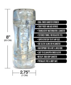 Mstr B8 In The Clear Double Date Dual End Stroker